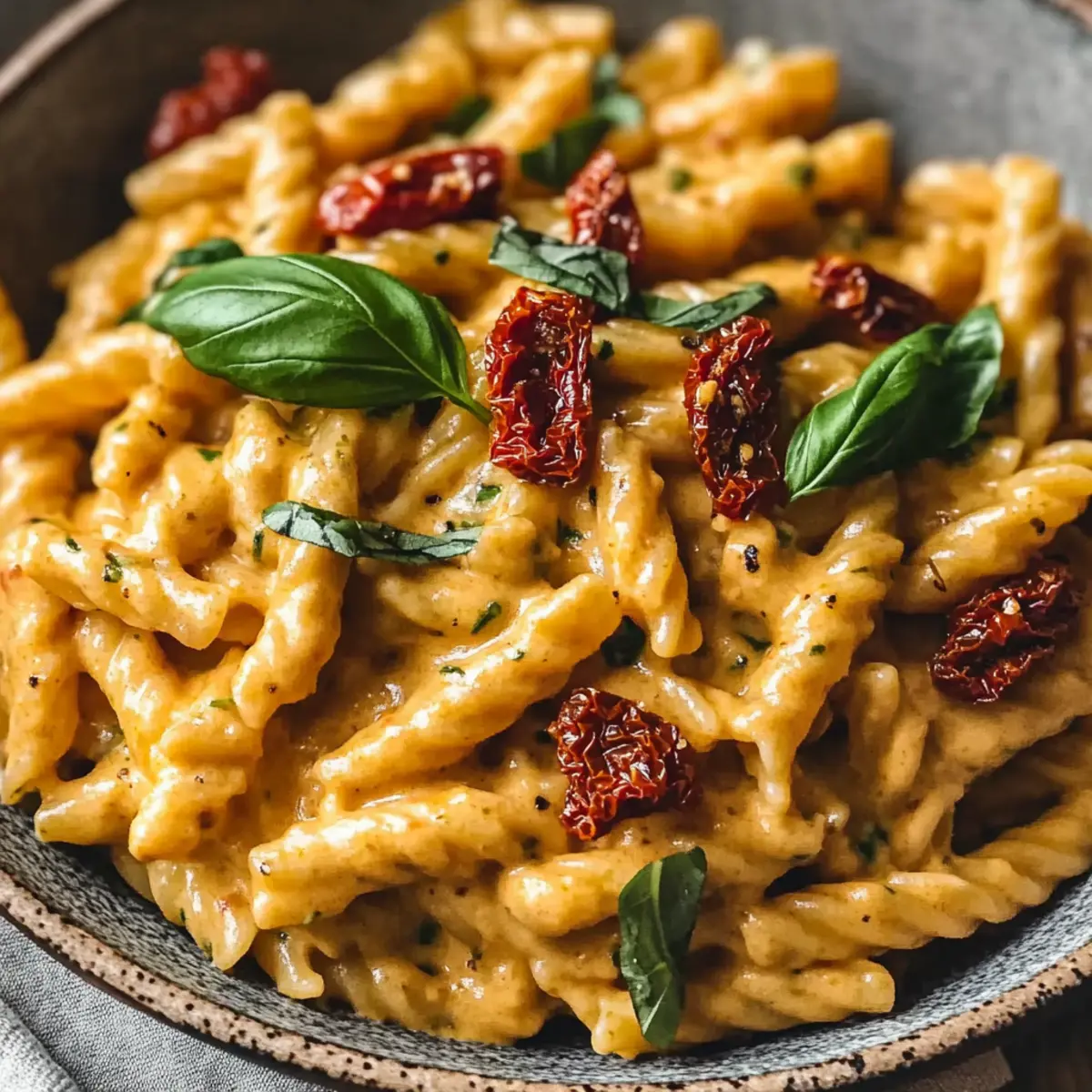 Vegan Creamy Sun-Dried Tomato Pasta Ready in 30 Minutes