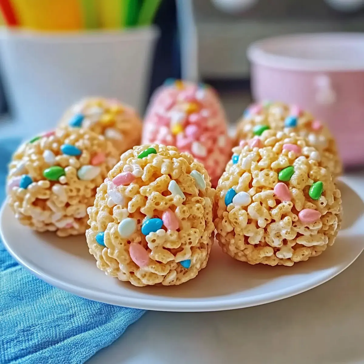 Easter Egg Rice Krispie Treats: Fun, Colorful No-Bake Delight