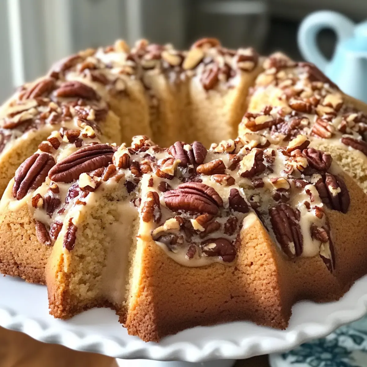 Delicious Butter Pecan Pound Cake with Rich Nutty Flavors