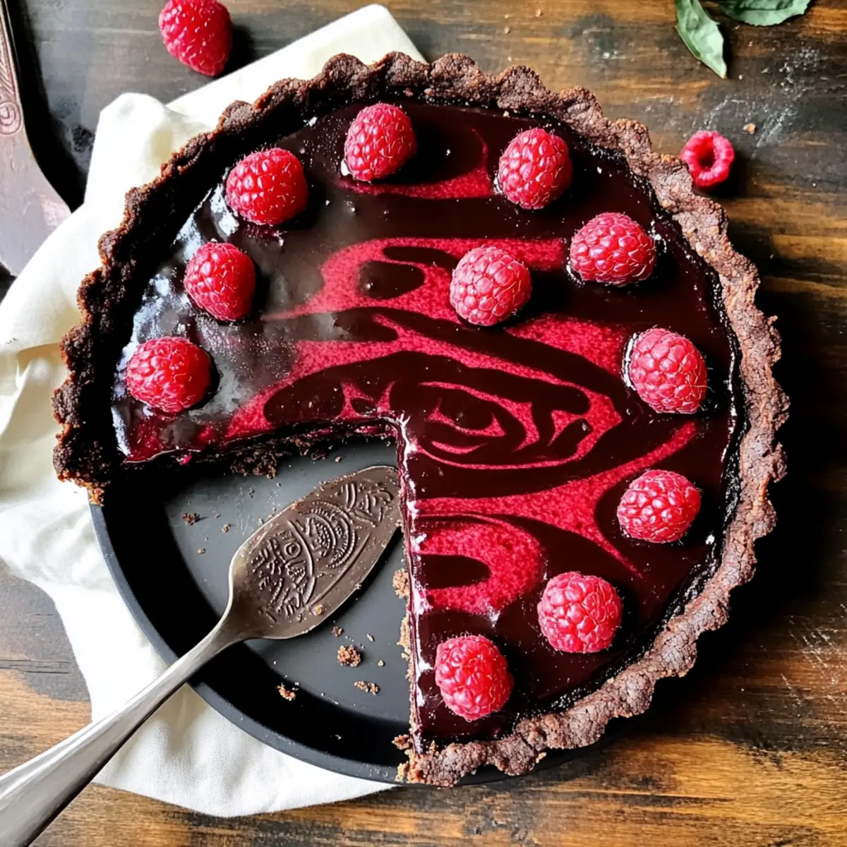 Decadent Dark Chocolate Raspberry Tart You Can’t Resist