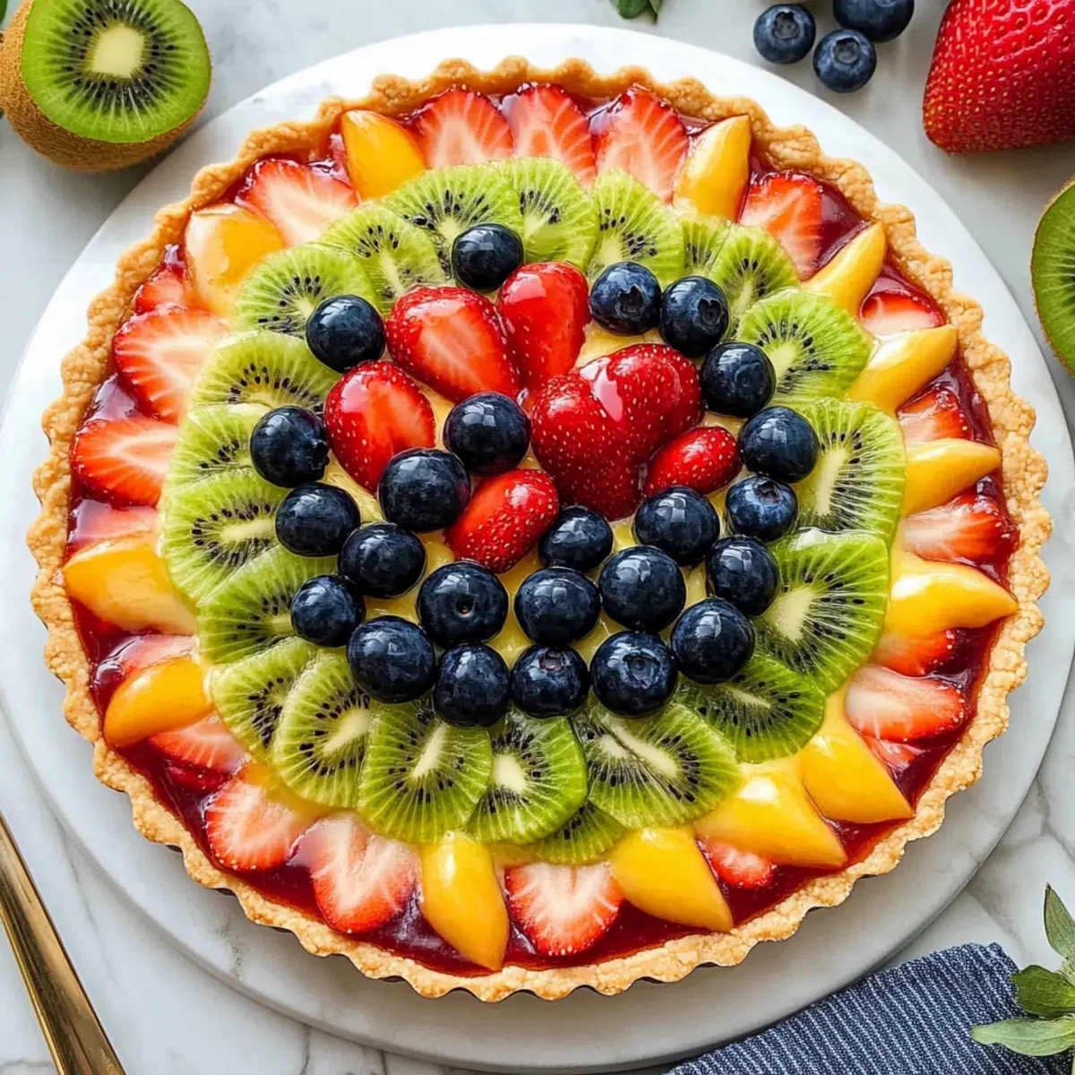 Fresh Fruit Tart with Creamy Custard: A Slice of Heaven