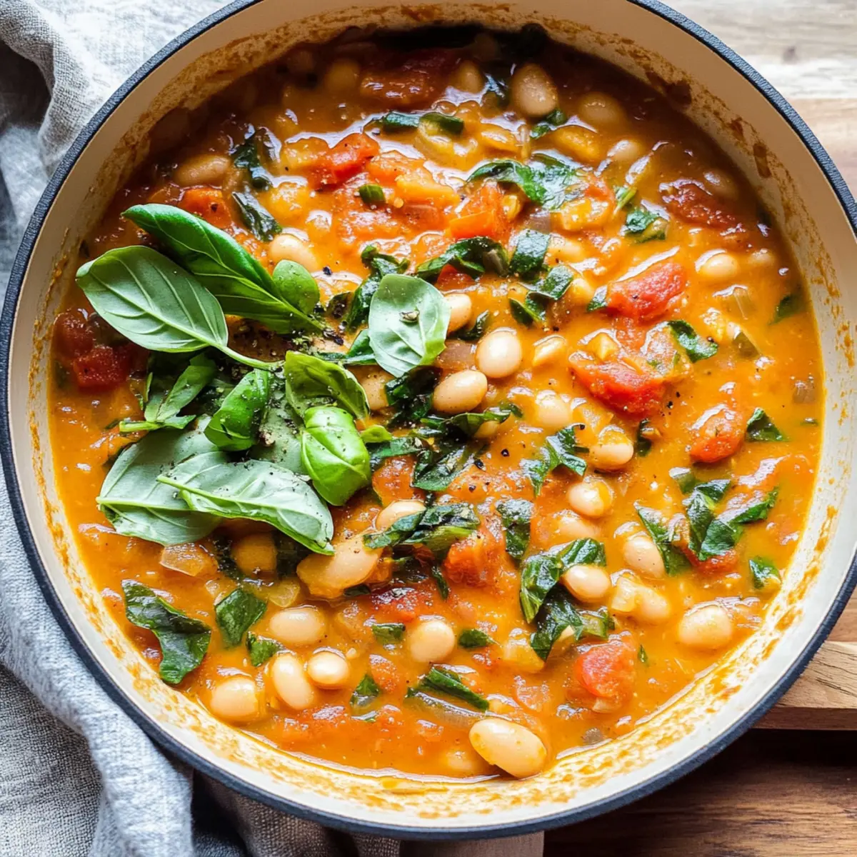 Creamy Tomato White Bean Stew for Quick Cozy Dinners