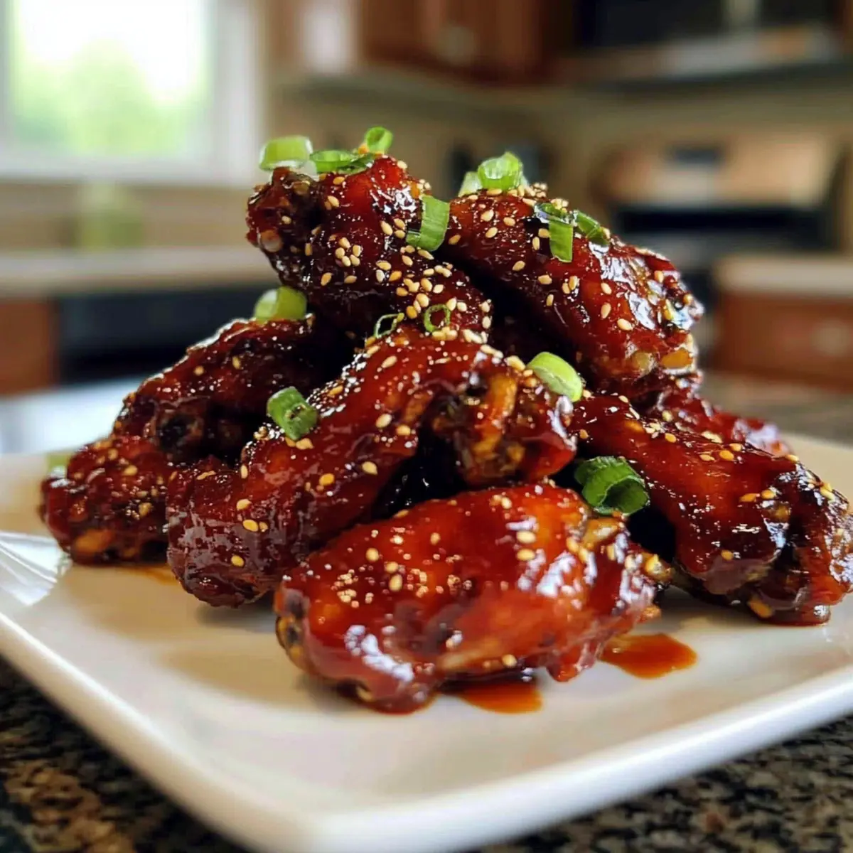 Crispy Korean BBQ Chicken Wings with a Flavor-Packed Glaze