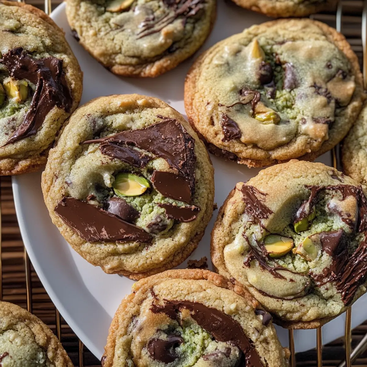 Pistachio Cream Chocolate Chip Cookies for the Ultimate Indulgence