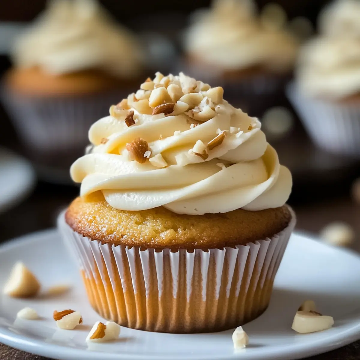 Irresistible White Chocolate Macadamia Nut Cupcakes Recipe