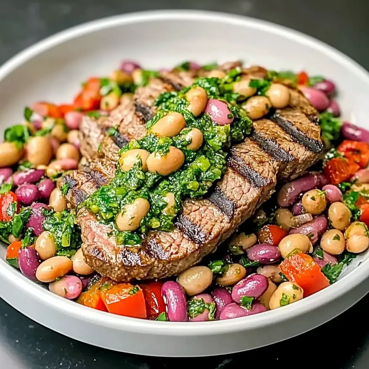 Steak Chimichurri Dense Bean Salad: A Flavorful Powerhouse