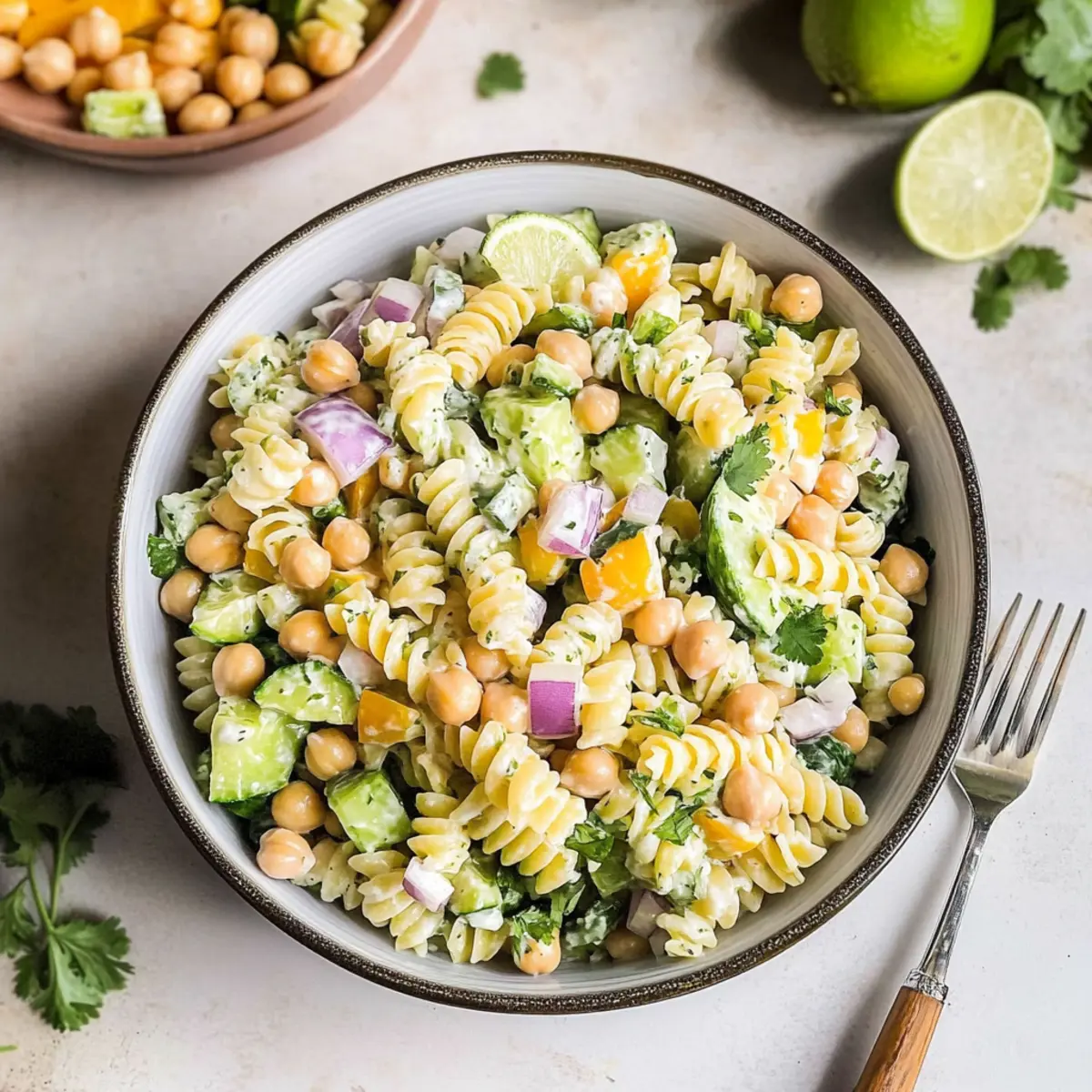 Fresh & Healthy Cilantro Lime Pasta Salad You’ll Adore