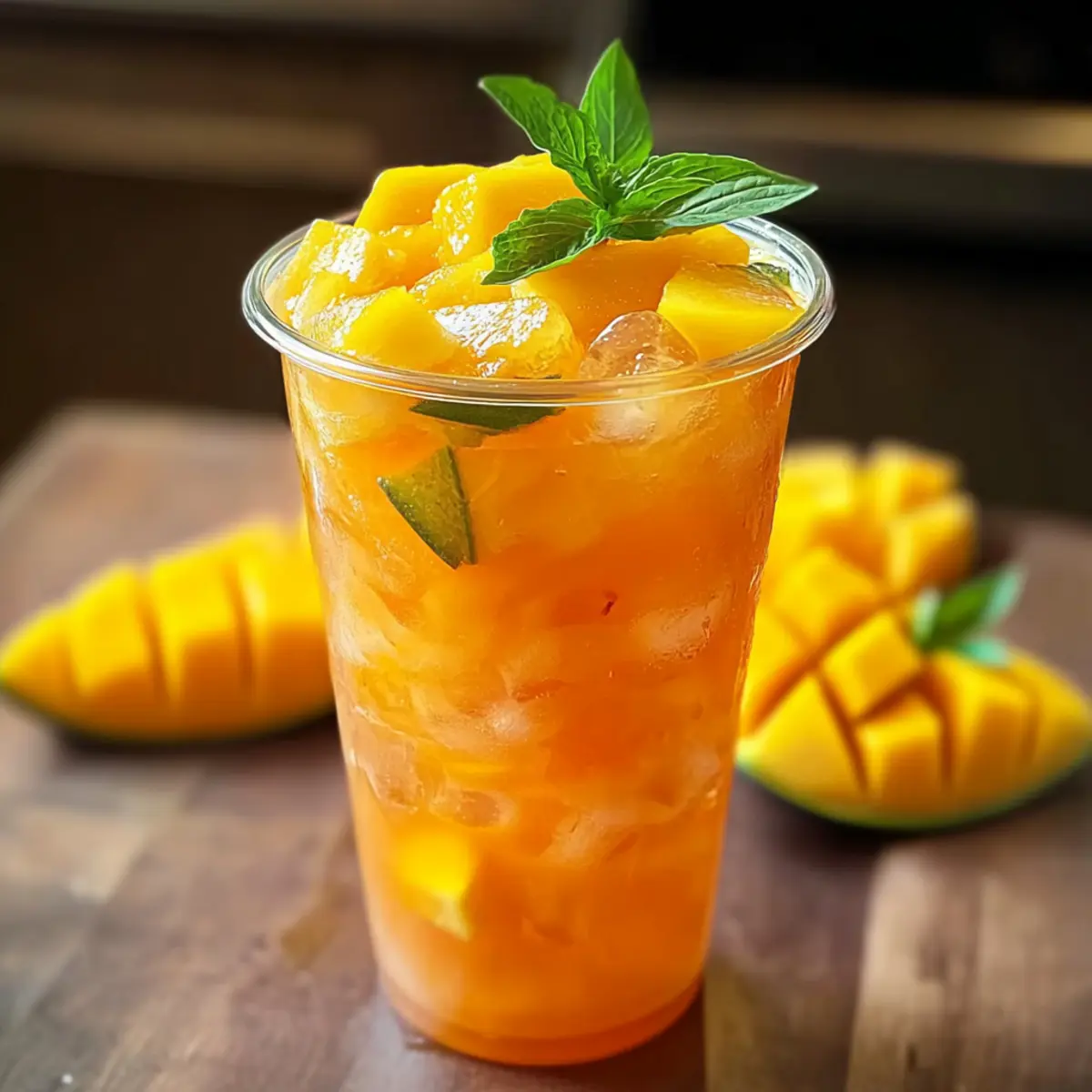 Delightfully Refreshing Mango Iced Tea for Hot Summer Days