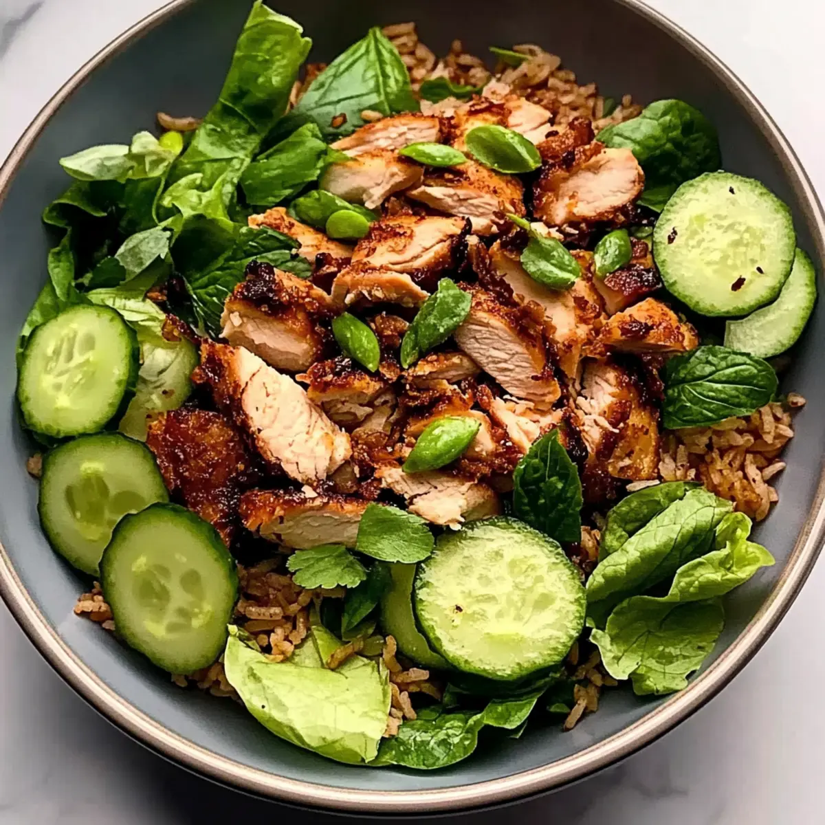 High Protein Crispy Rice Salad for a Fresh Flavor Boost