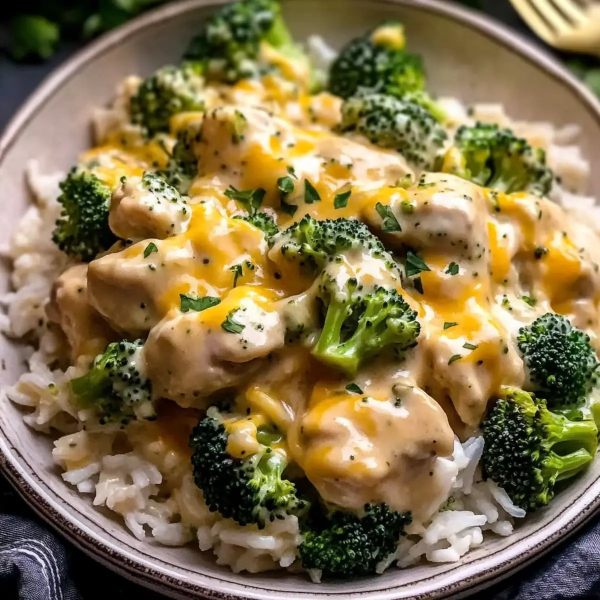 Crockpot Creamy Broccoli Cheddar Chicken for Cozy Family Nights