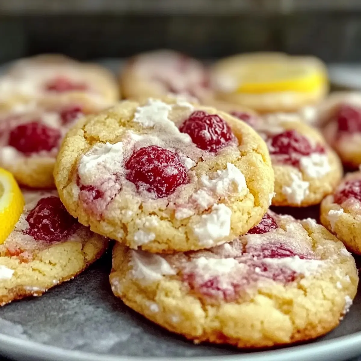 Lemon Raspberry Cookies That Melt in Your Mouth