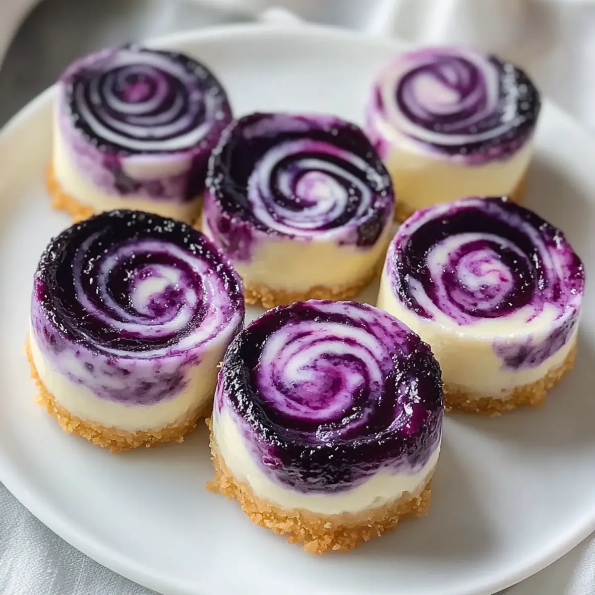 Irresistibly Creamy Juicy Mini Lemon Blueberry Cheesecakes