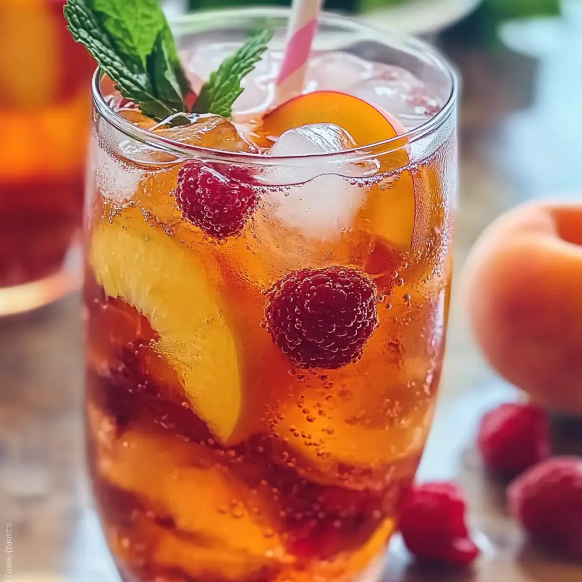 Bellini Peach Raspberry Iced Tea: Your Ultimate Summer Refreshment
