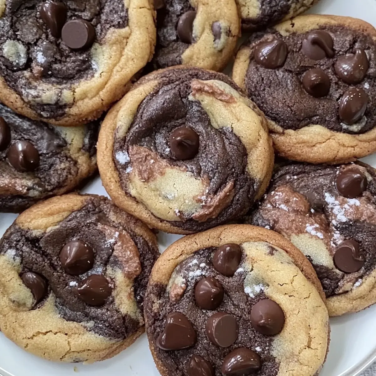 Marbled Brownie Chocolate Chip Cookies for Ultimate Indulgence
