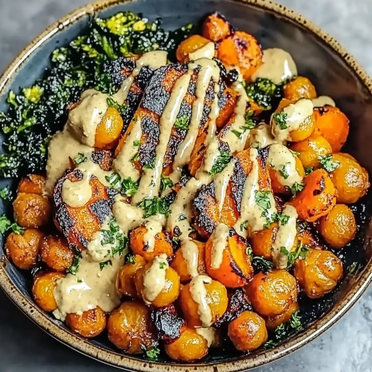 One-Pan Roasted Carrot and Chickpea Bowl for Easy Weeknight Joy