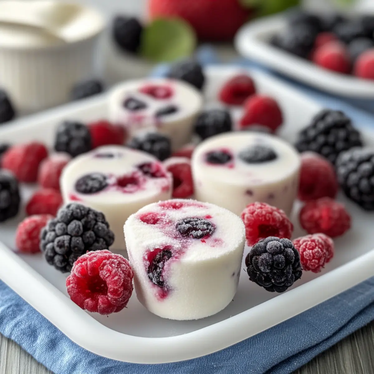 Frozen Yogurt Berry Bites: A Refreshing Homemade Treat