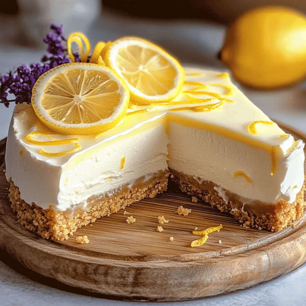 Refreshing No-bake Lemon Cheesecake for Sunshine Days