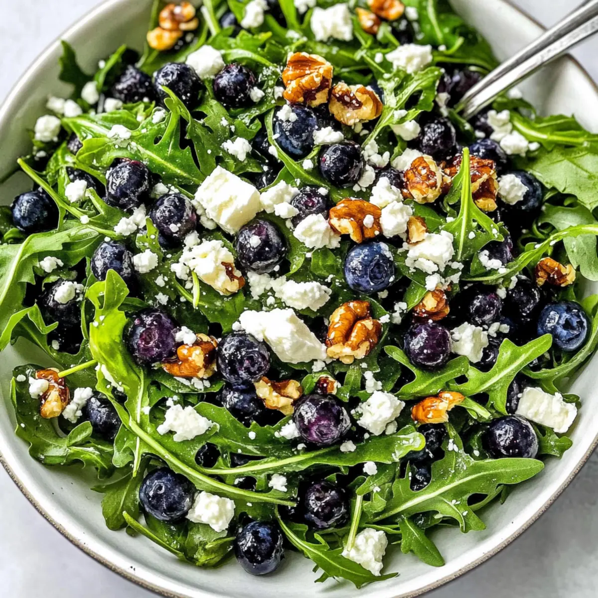 Blueberry Walnut Salad with Honey Lemon Vinaigrette Bliss