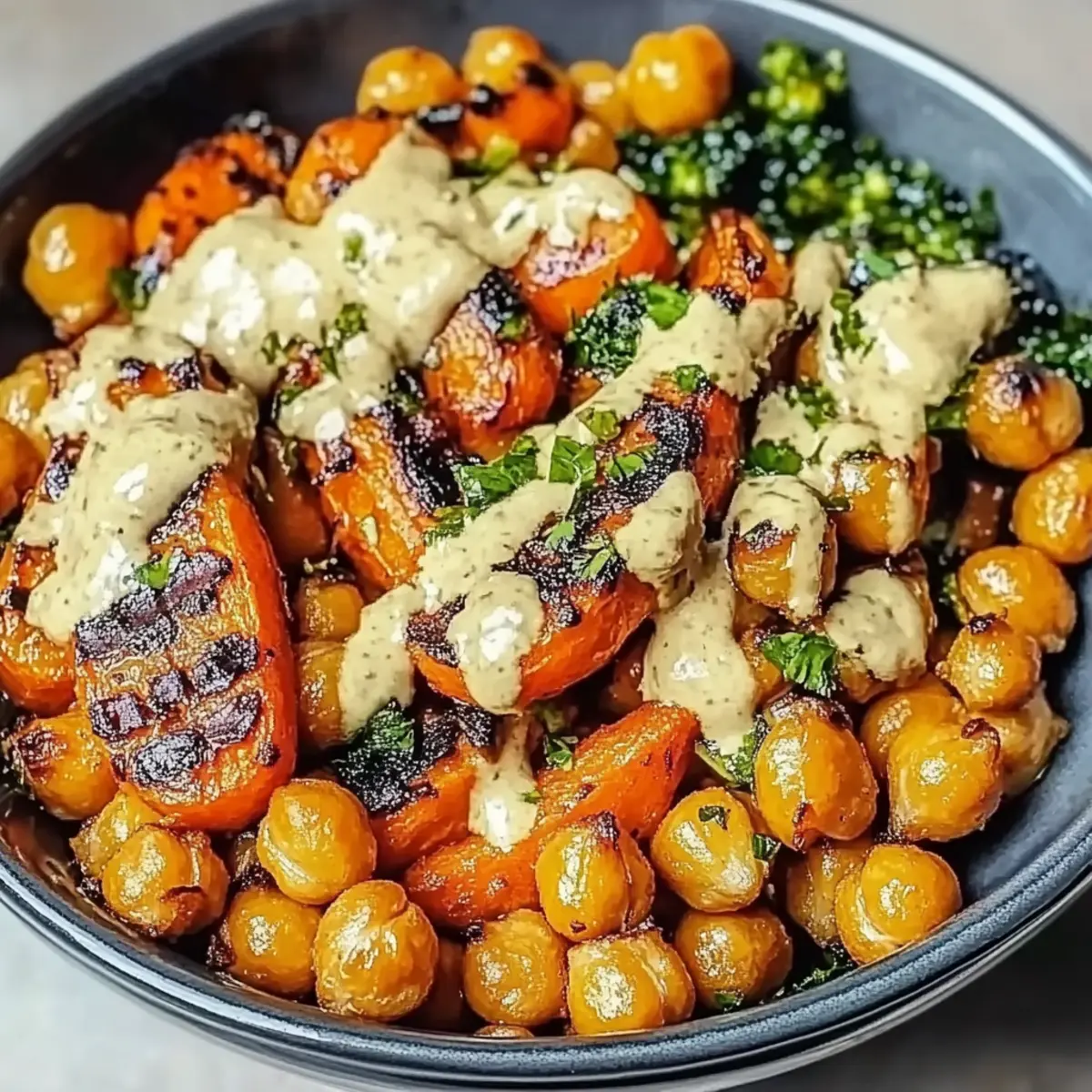 One-Pan Roasted Carrot and Chickpea Bowl That’s Simply Delicious