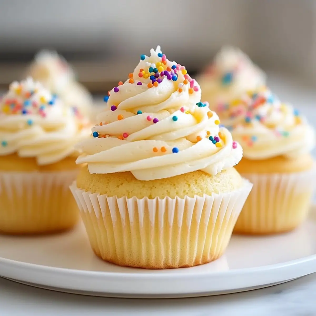Delightful Vanilla Cupcakes That Bring Joy to Every Bite
