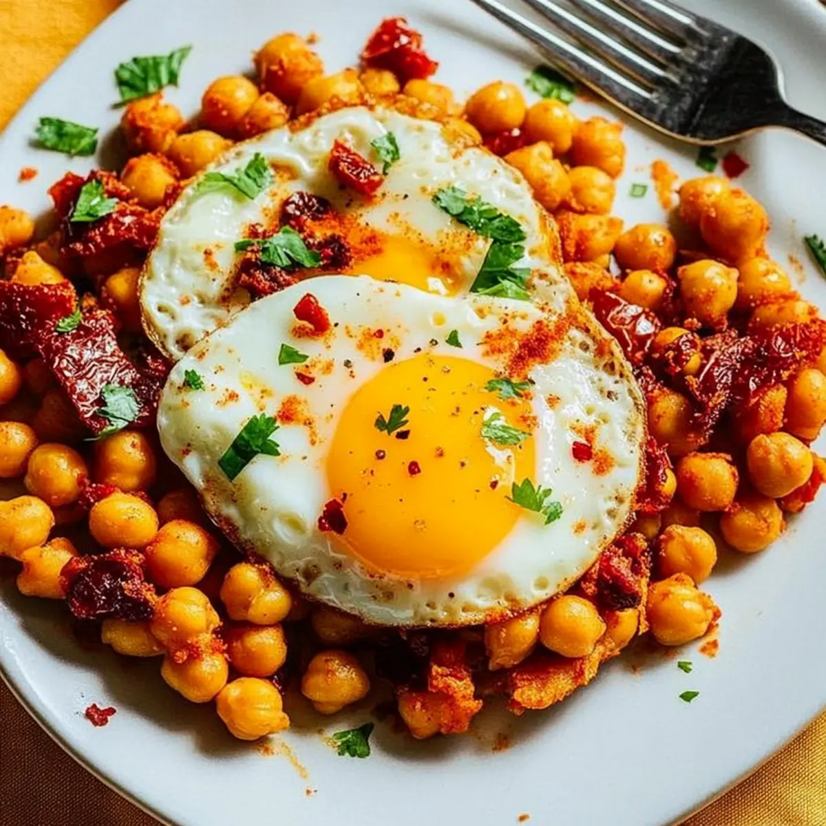 Chickpea Fried Eggs: A Quick Protein-Packed Breakfast Delight