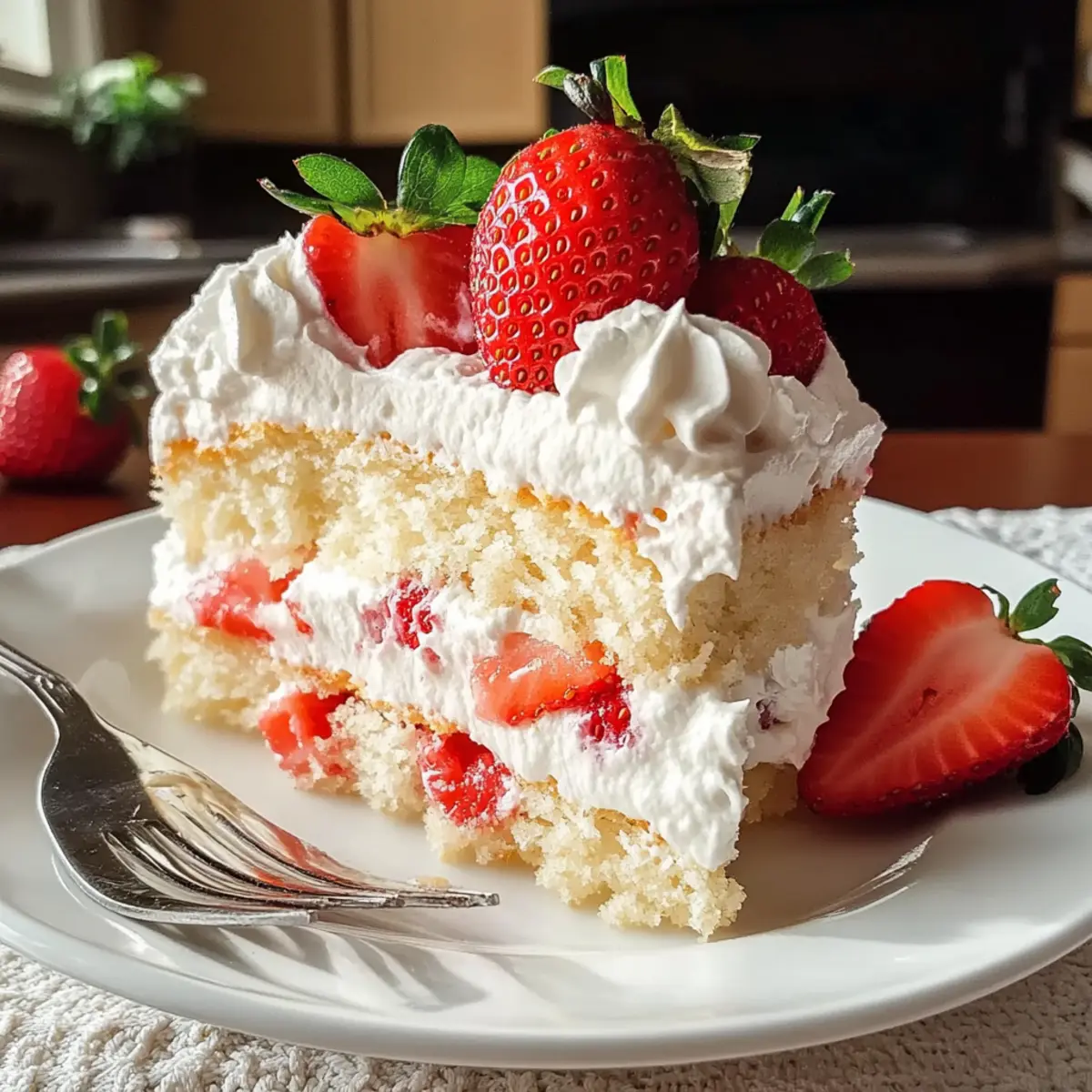 Delightful Strawberry Whipped Cream Cake for Any Celebration