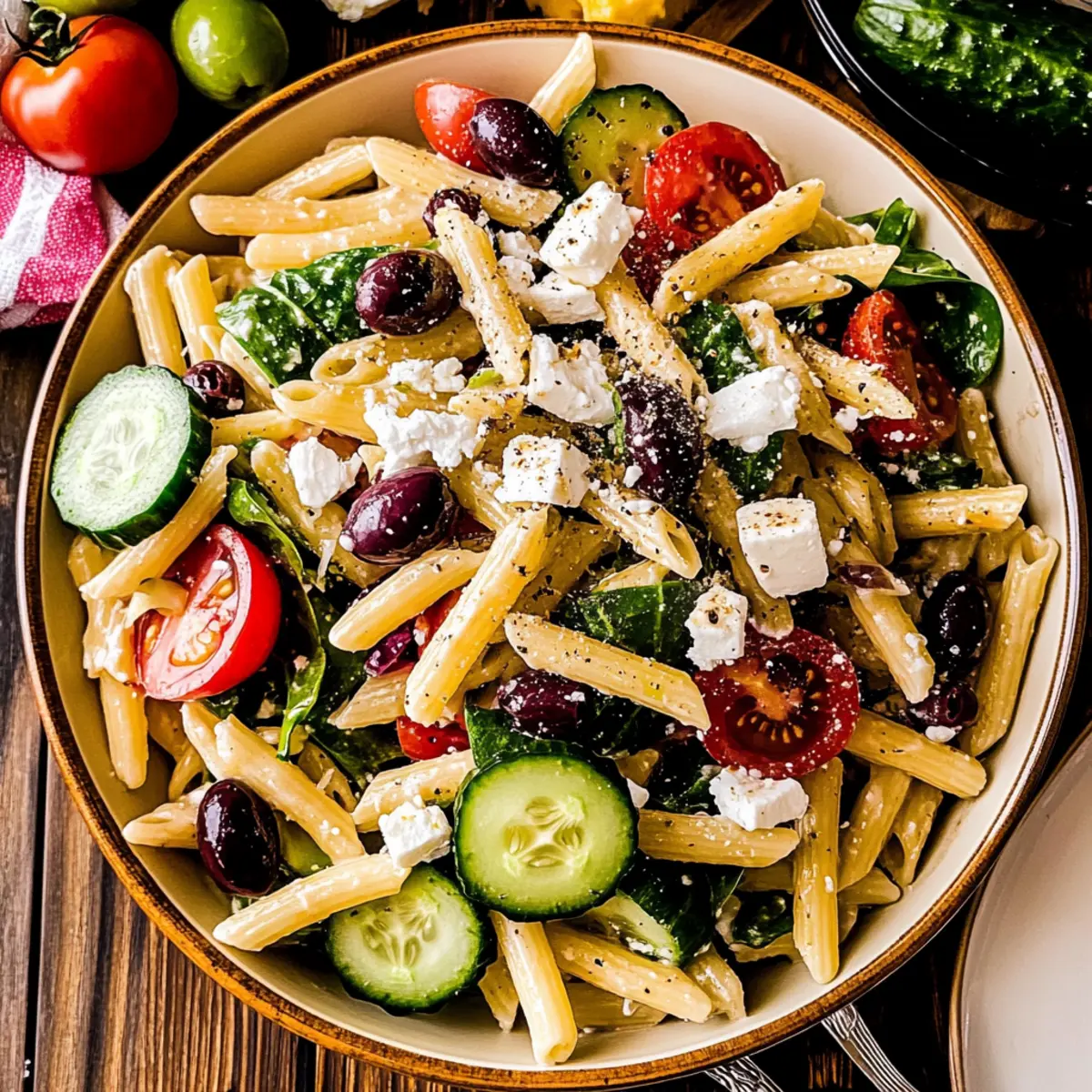 Vibrant Mediterranean Pasta Salad for Easy Meal Prep
