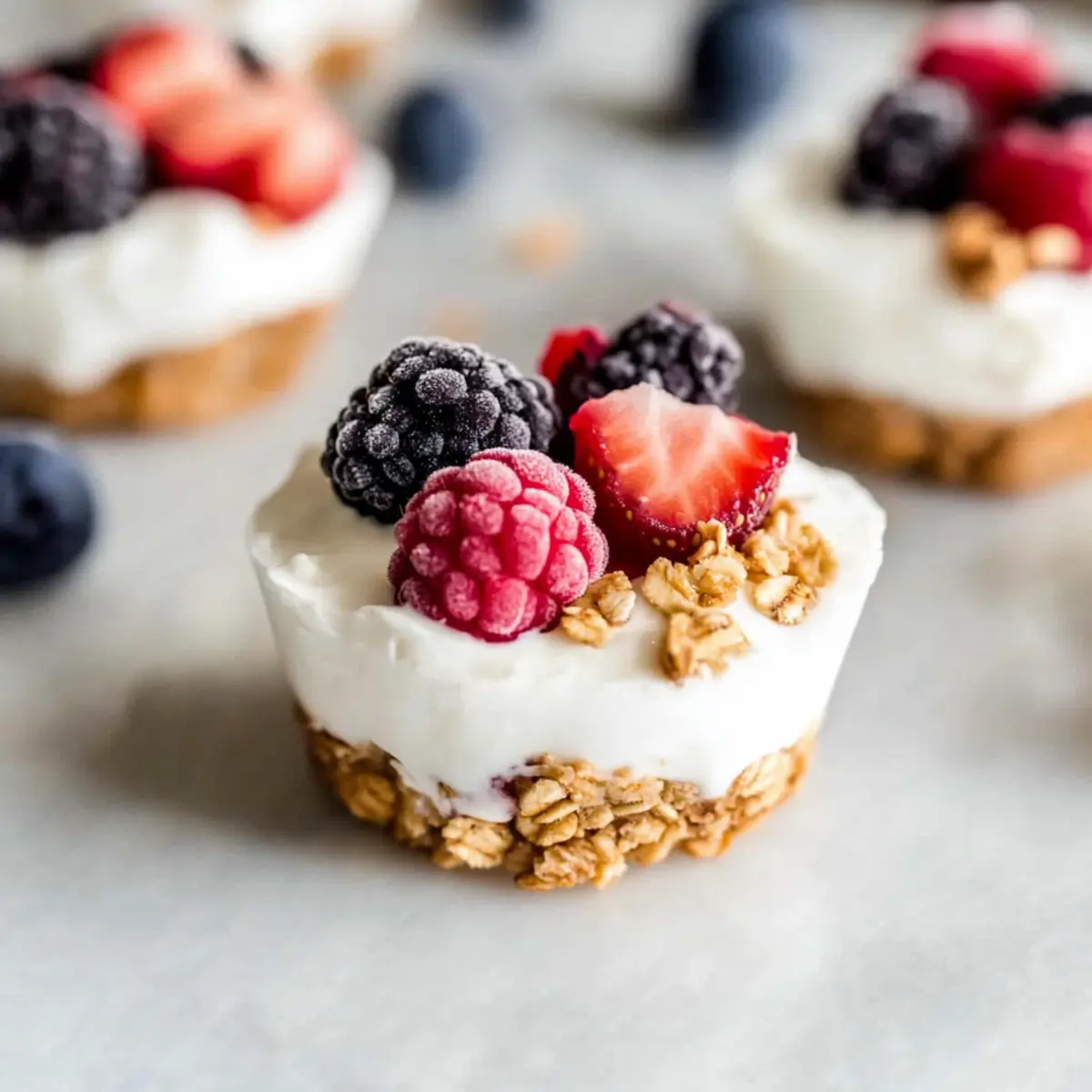 Delicious Frozen Yogurt Granola Cups for a Healthy Snack