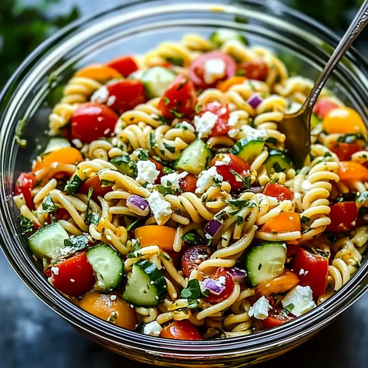 Bright and Fresh Mediterranean Pasta Salad for Easy Meals