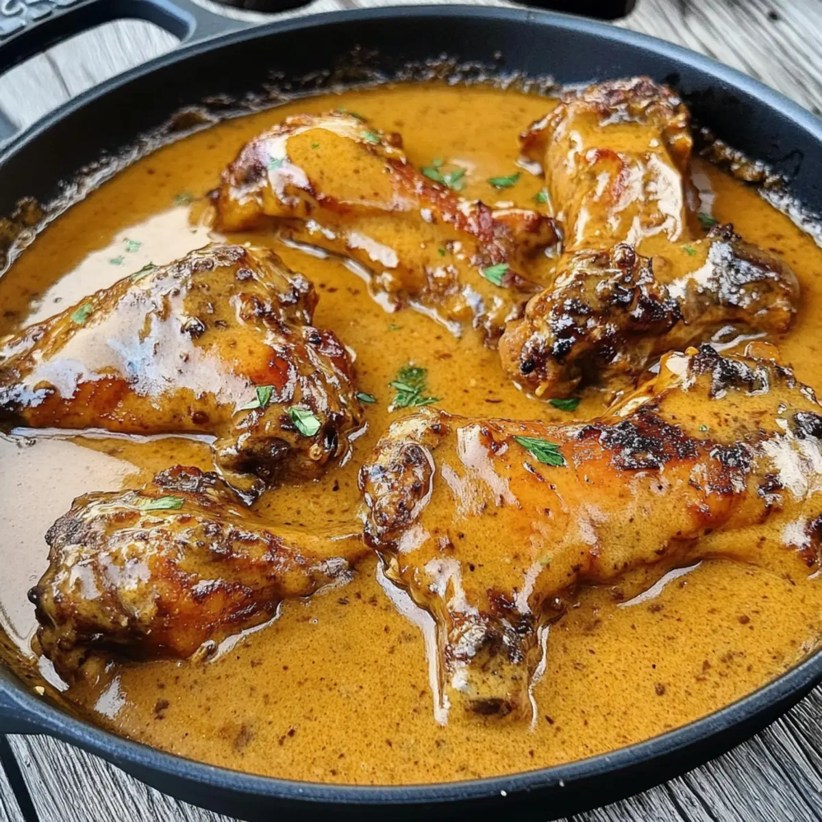 Irresistible Smothered Chicken Wings in Creamy Gravy
