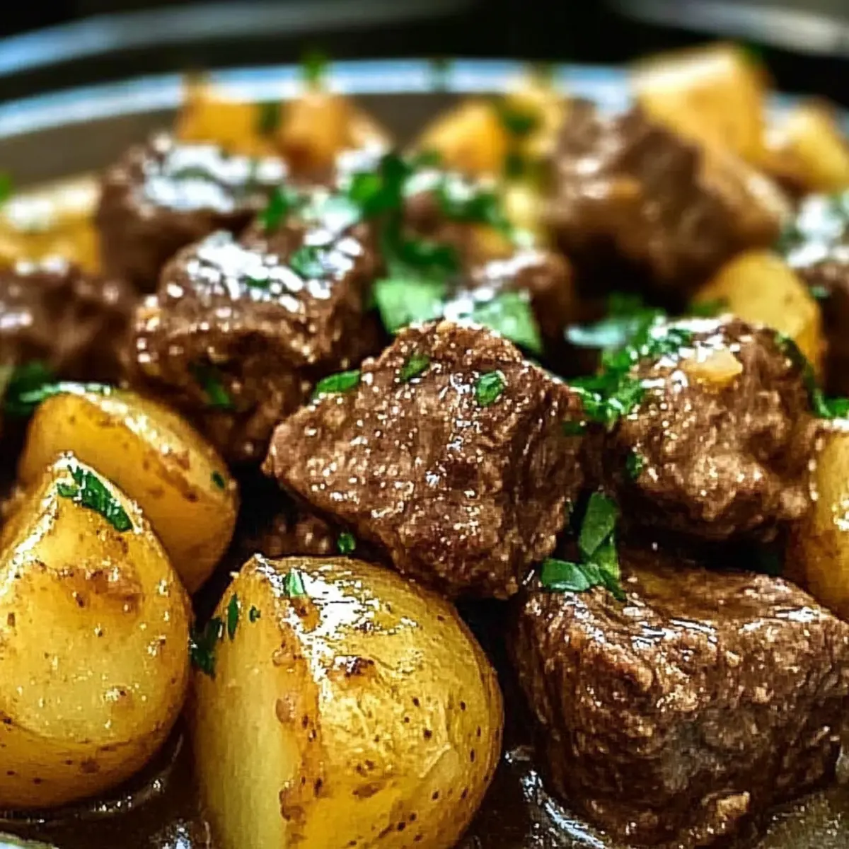 Garlic Butter Beef Bites & Potatoes: Your Cozy Comfort Dish
