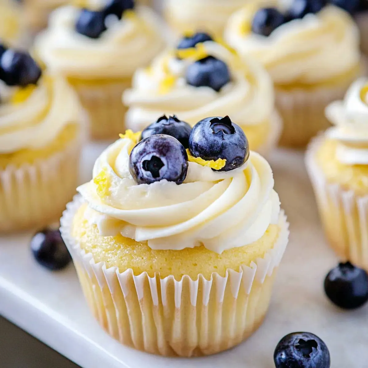 Lemon Blueberry Cupcakes that Brighten Your Spring Days