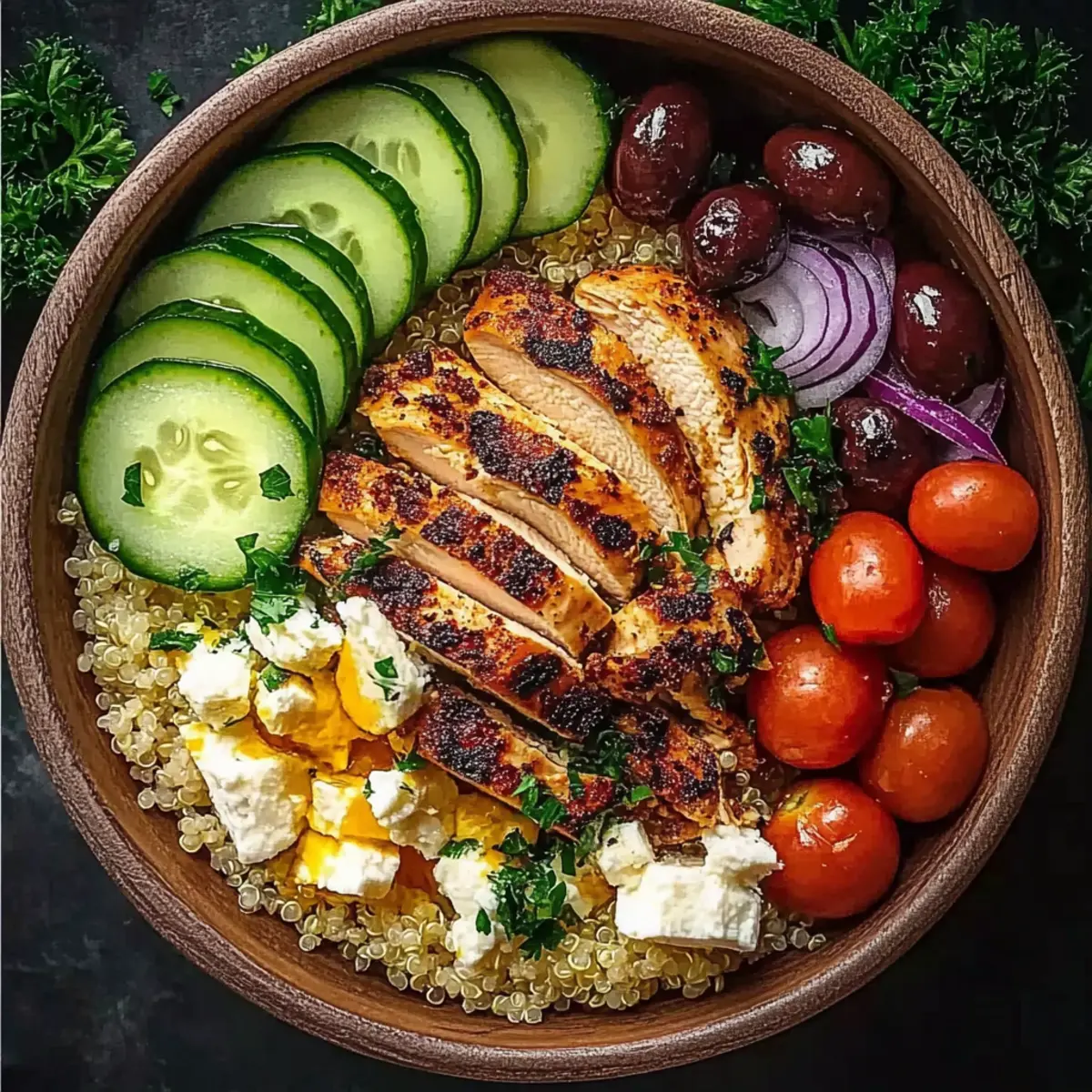 Mediterranean Chicken Bowl: A Flavorful Healthy Delight