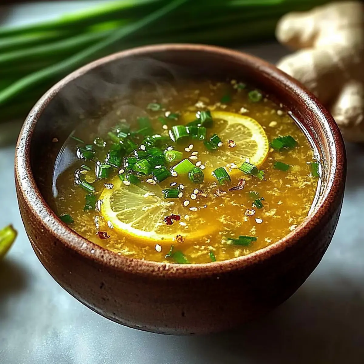 Miso Ginger Lemon Soup: A Cozy, Immune-Boosting Delight