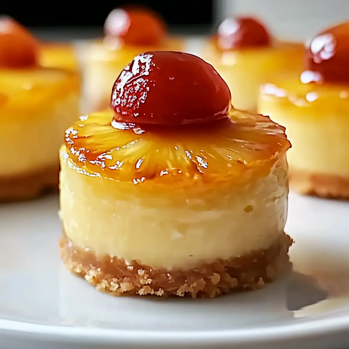 Delightful Mini Pineapple Upside-Down Cheesecakes to Savor