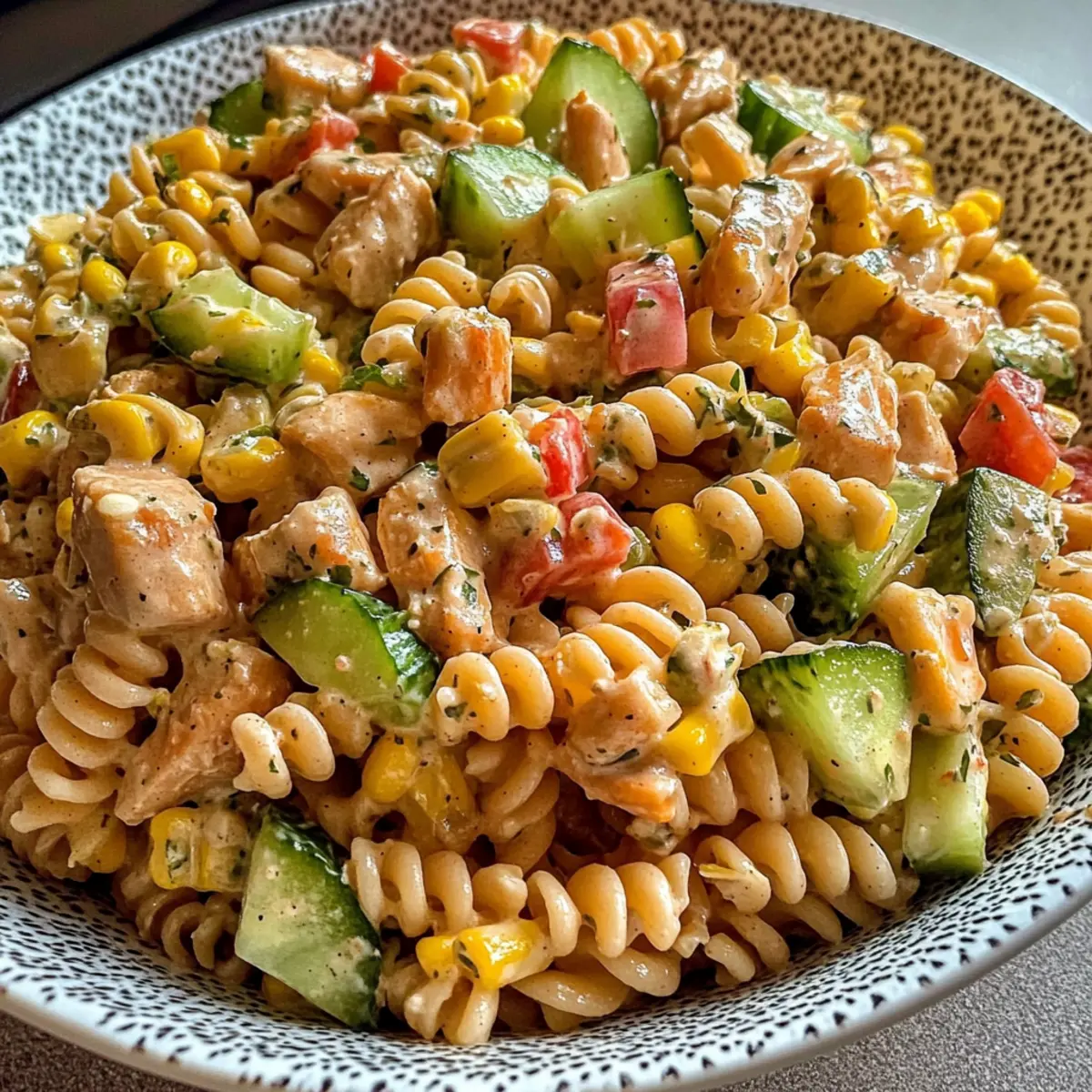Savor the Sunshine with Barbecue Chicken Pasta Salad