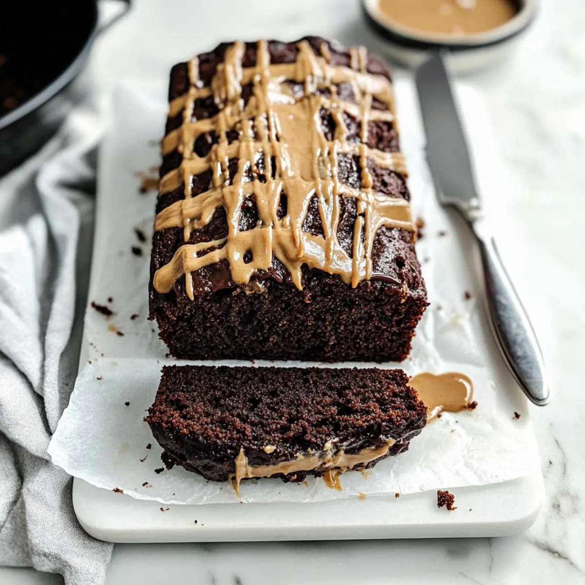 Indulgent Chocolate Peanut Butter Banana Bread Made Easy
