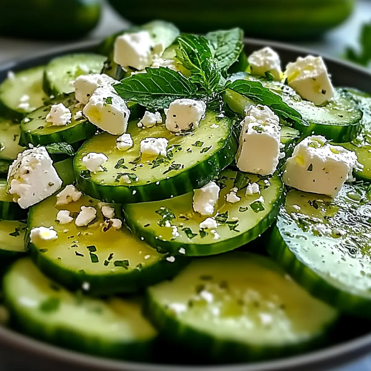 Cucumber Feta Salad That’s Refreshingly Simple and Delicious