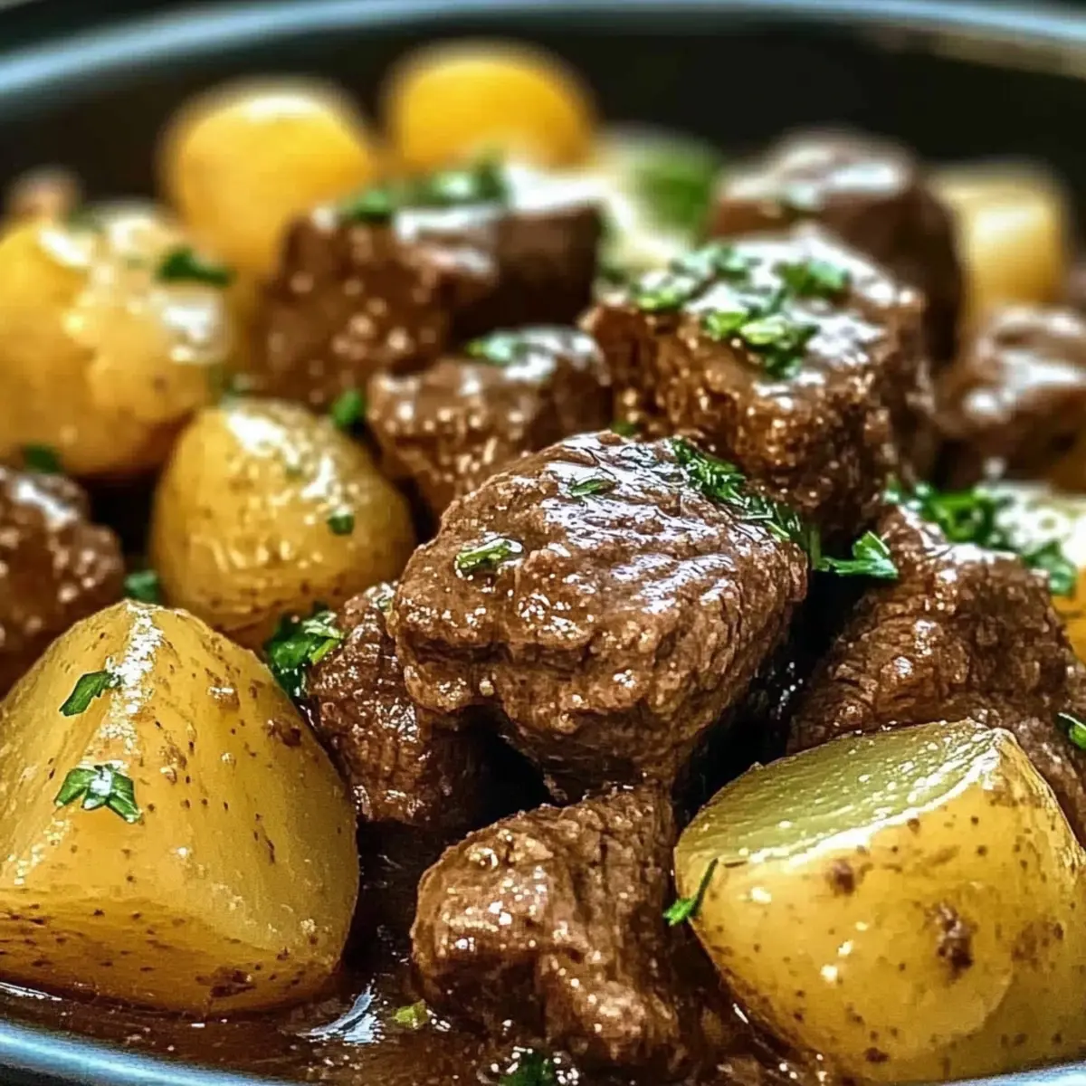 Garlic Butter Beef Bites & Potatoes: Comfort Food Delight