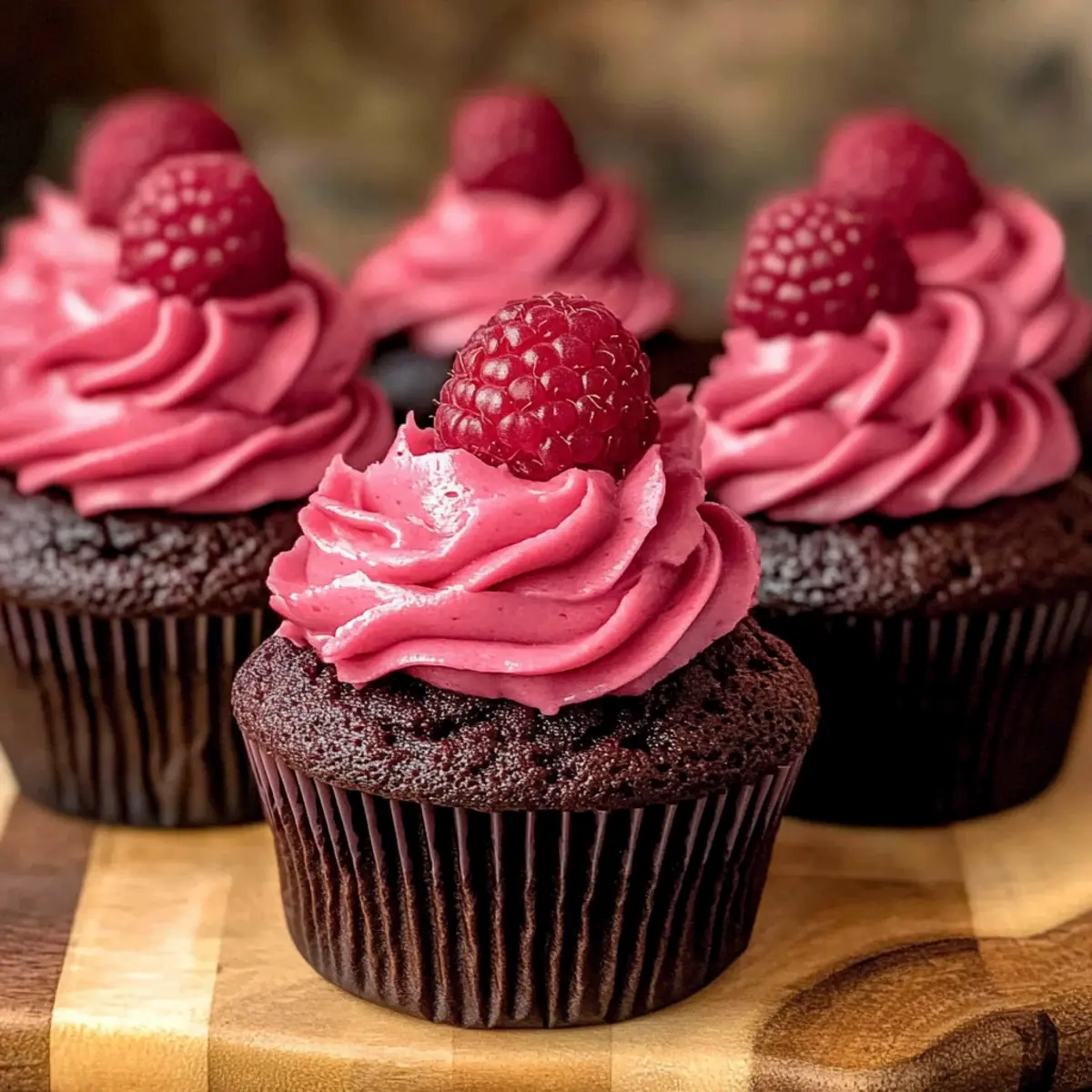 Decadent Chocolate Raspberry Cupcakes for Sweet Romance