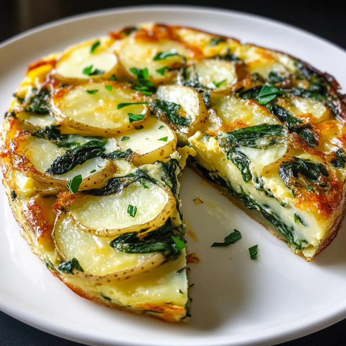 Flavor-Packed Potato & Spinach Frittata for Easy Meals