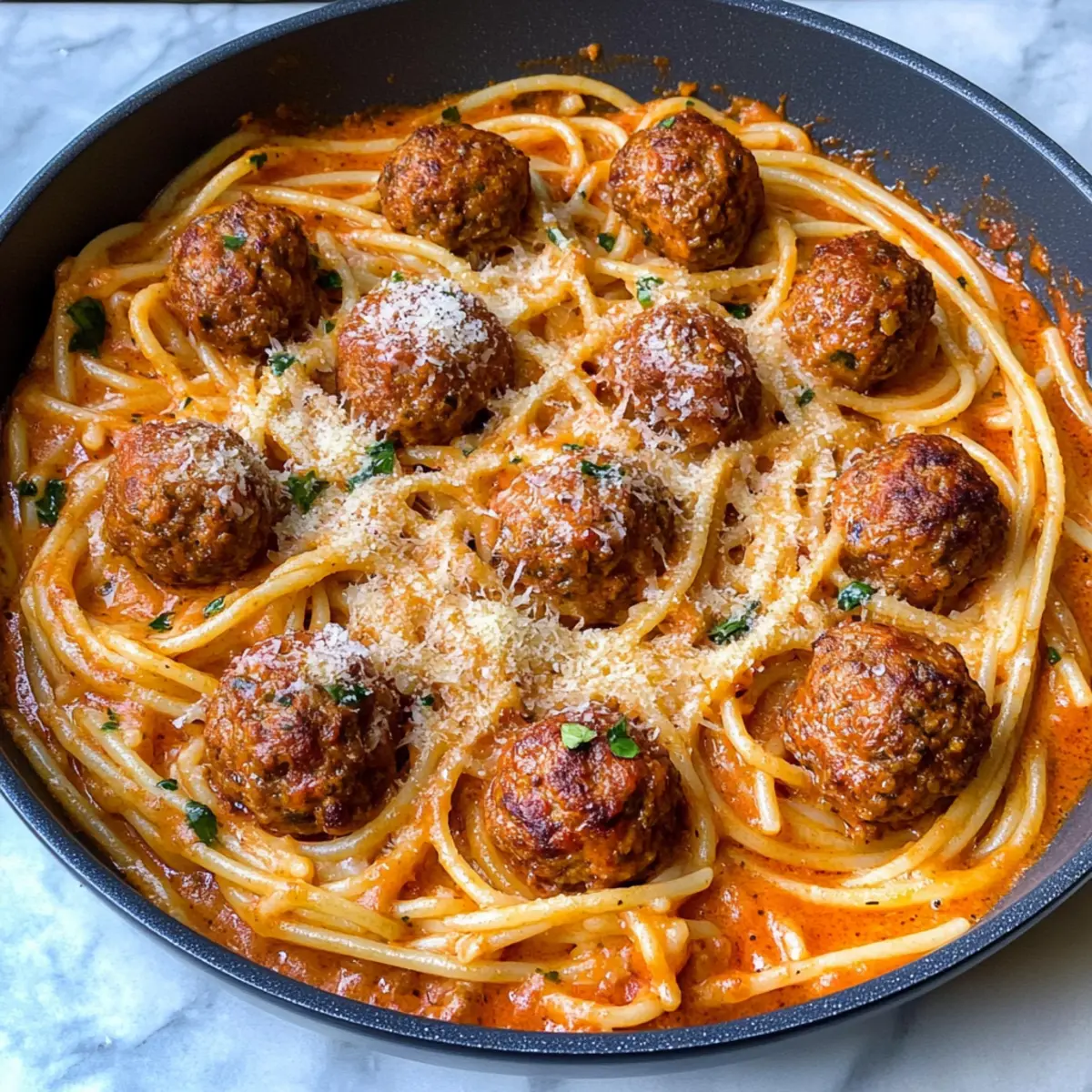 Creamy Spaghetti and Meatballs for Cozy Family Dinners
