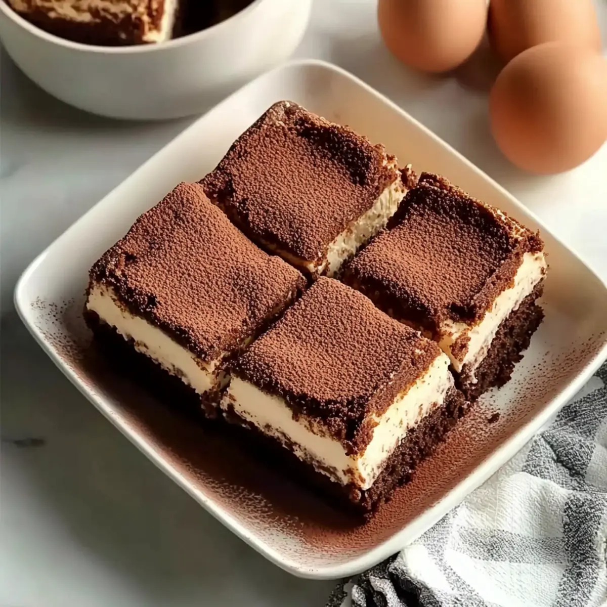 Irresistible Vegan Tiramisu Cheesecake Brownies You’ll Love