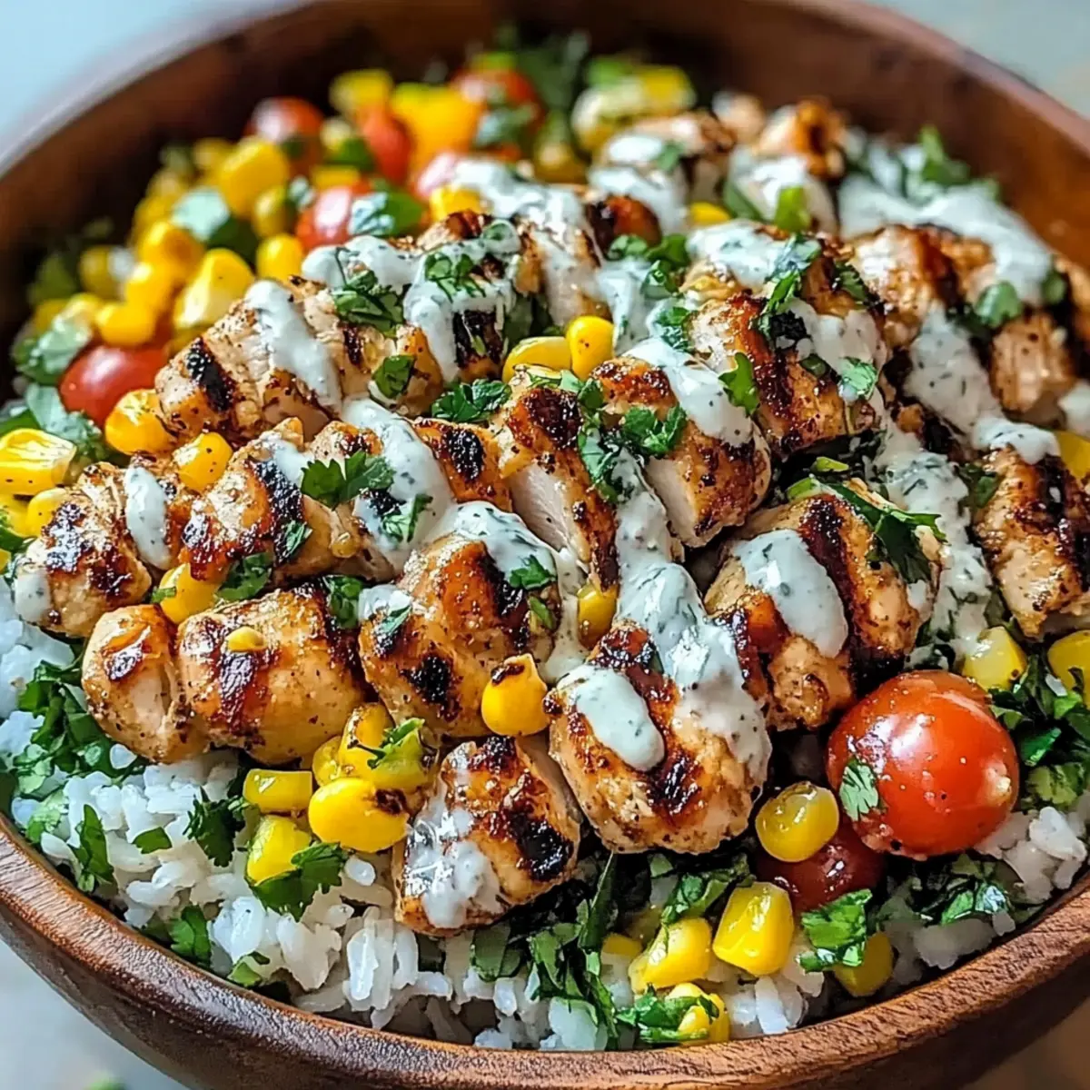 Savory Grilled Street Corn Chicken Bowl for Weeknight Dinners