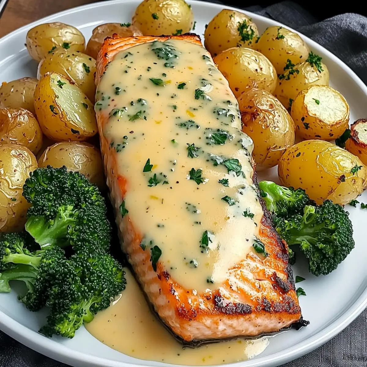Lemon Butter Salmon with Crispy Potatoes: A Flavorful Feast