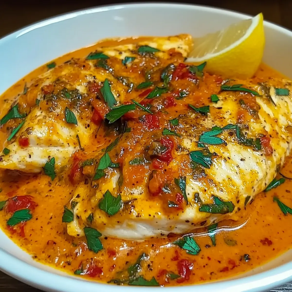 Tilapia in Roasted Pepper Sauce: A Quick Gourmet Delight