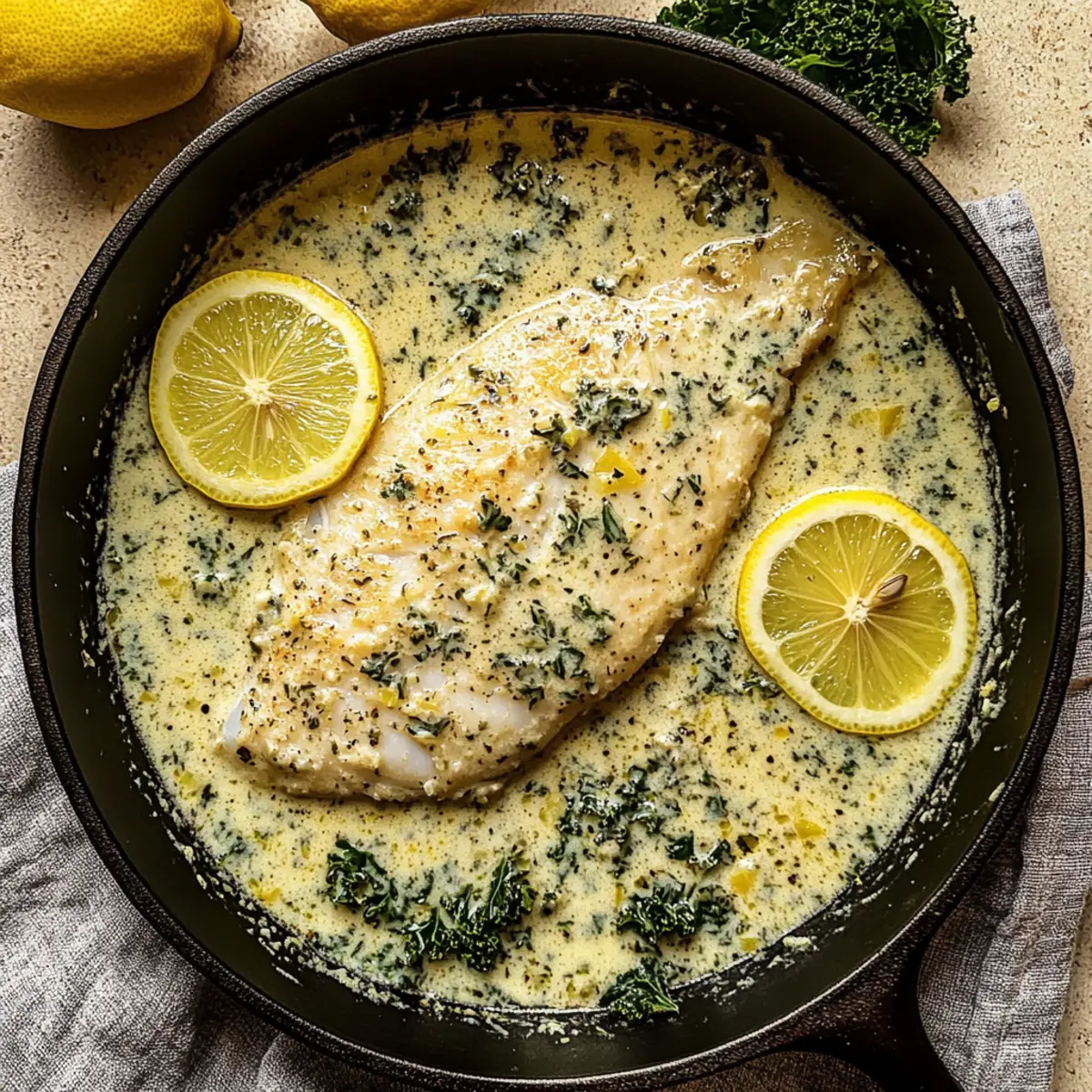 Creamy Lemon Garlic Herb Tilapia: Quick Weeknight Delight