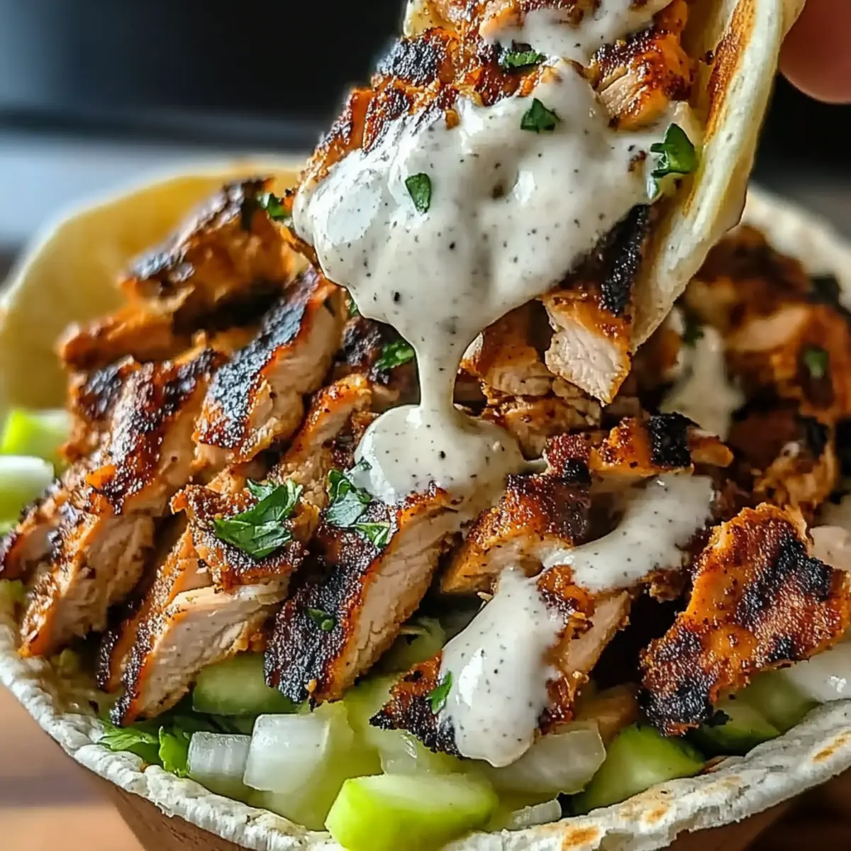 Savory Chicken Shawarma with Garlic Sauce for a Quick Dinner