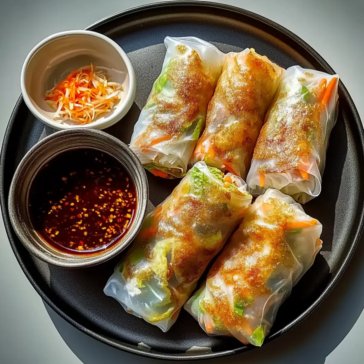 Crispy Air Fryer Rice Paper Noodle Rolls for Guilt-Free Snacking