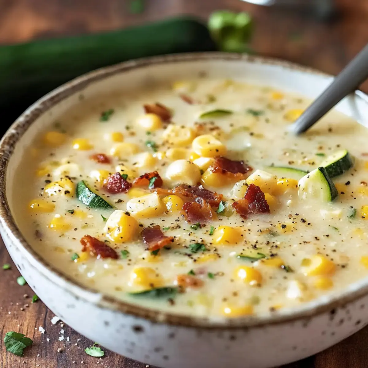 Creamy Summer Corn and Zucchini Chowder for Cozy Nights